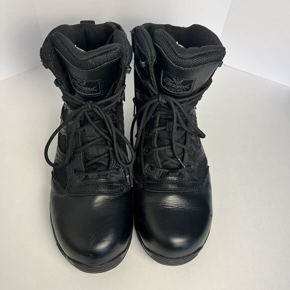 Thorogood 804-6190 Work Boots Mens 9.5  Black Leather Waterproof Zip Steel Toe main image 7